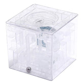 3D Puzzle Transparent Money Maze Bank Saving Coin Gift Box